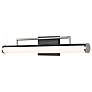 5_Solano 24" Wide Black and Brushed Nickel LED Bath Light more views