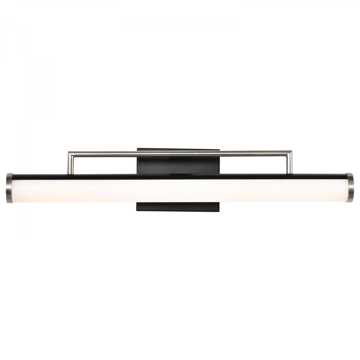 Image 6 Solano 24" Wide Black and Brushed Nickel LED Bath Light more views