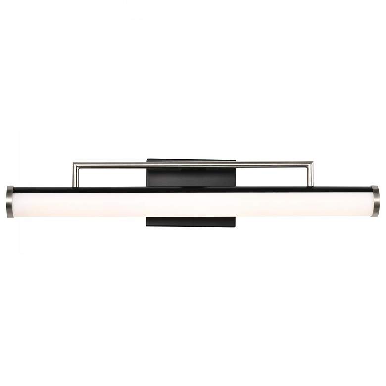 Image 6 Solano 24" Wide Black and Brushed Nickel LED Bath Light more views