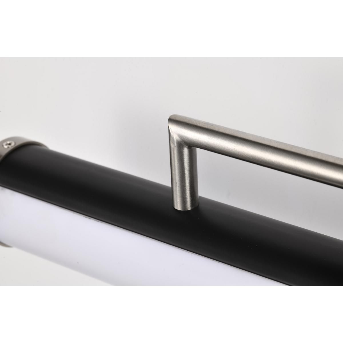 Solano 24" Wide Black and Brushed Nickel LED Bath Light