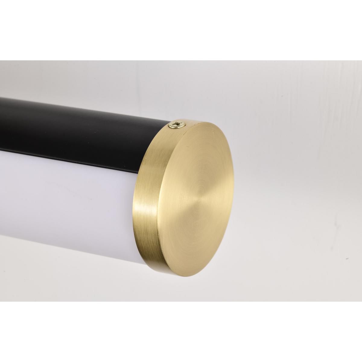 Image 6 Solano 24" Wide Matte Black and Brushed Brass LED Bath Light more views
