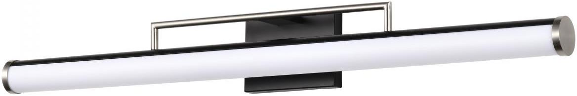 Solano 36" Wide Black and Brushed Nickel LED Bath Light