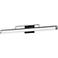 Solano 36" Wide Black and Brushed Nickel LED Bath Light