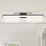 1_Solano 36" Wide Black and Brushed Nickel LED Bath Light