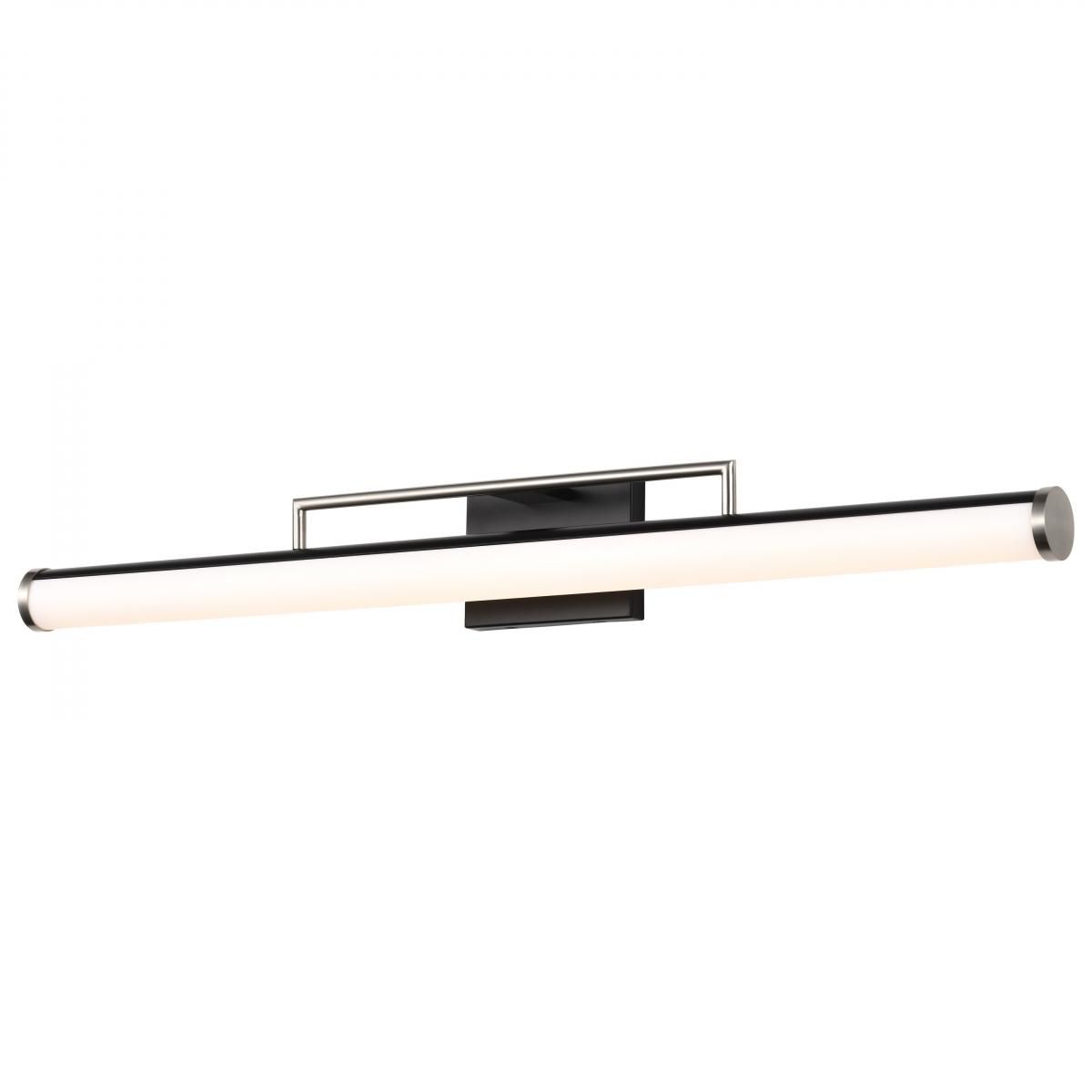 Image 3 Solano 36" Wide Black and Brushed Nickel LED Bath Light more views