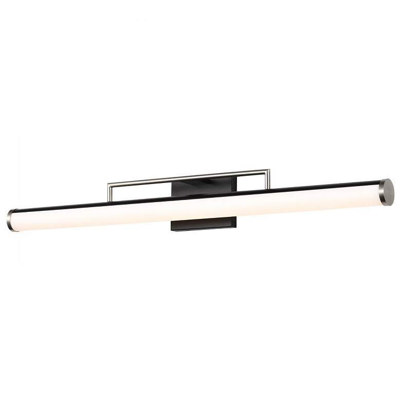 Image 3 Solano 36" Wide Black and Brushed Nickel LED Bath Light more views