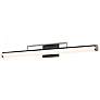 3_Solano 36" Wide Black and Brushed Nickel LED Bath Light more views