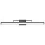 5_Solano 36" Wide Black and Brushed Nickel LED Bath Light more views
