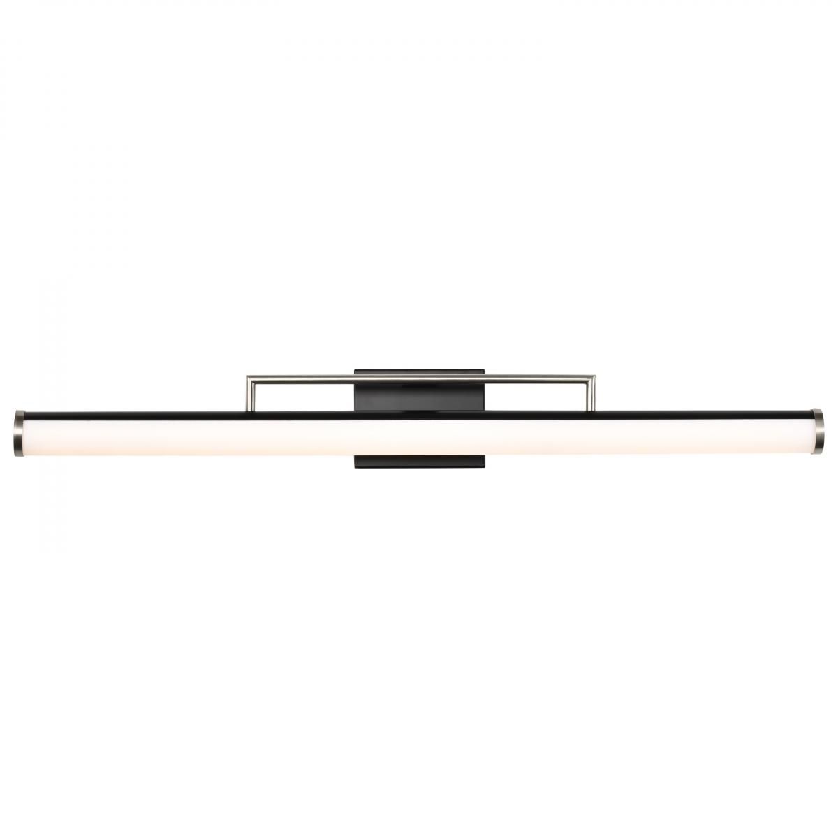 Image 6 Solano 36" Wide Black and Brushed Nickel LED Bath Light more views