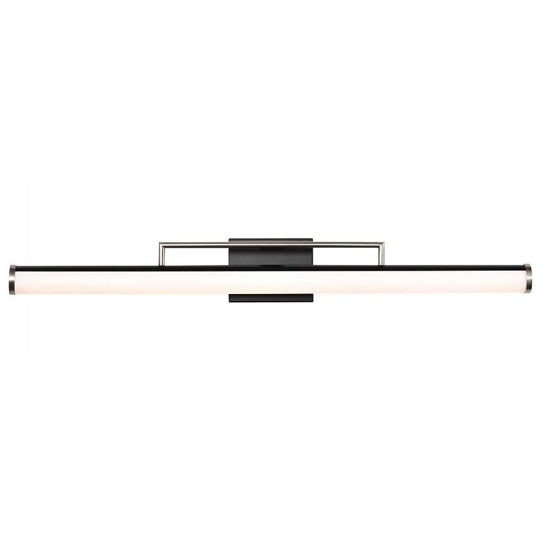 Image 6 Solano 36" Wide Black and Brushed Nickel LED Bath Light more views