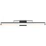 6_Solano 36" Wide Black and Brushed Nickel LED Bath Light more views