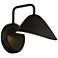 Solano Outdoor LED Wall Mount - Round Backplate - Scoop Shade