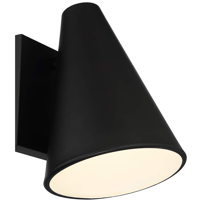 Image 6 Solano Outdoor LED Wall Mount - Square Backplate - Cone Shade more views