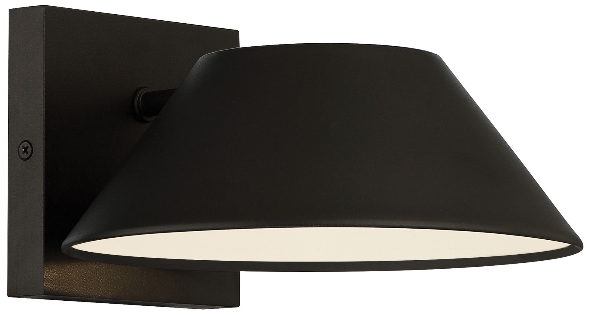 Solano Outdoor LED Wall Mount - Square Backplate - Tapered Shade