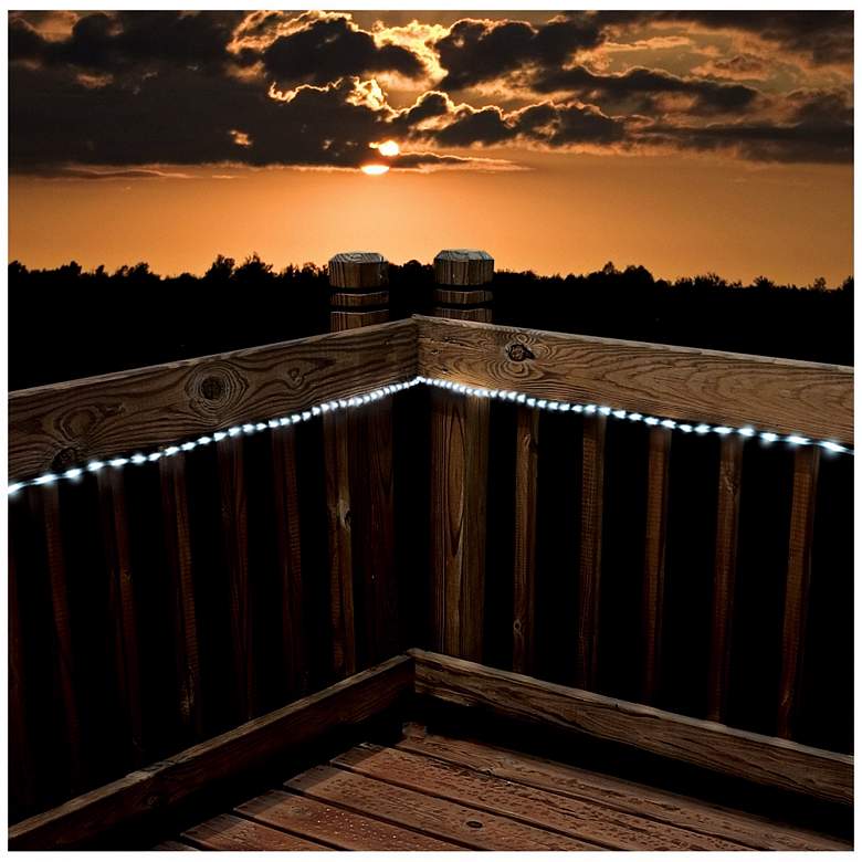 Image 2 Solar 23 Foot Long LED White Rope Lights more views