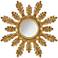 Solar Gold Leaf 29" Sunburst Wall Mirror