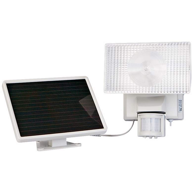 Image 1 Solar Power Motion Activated 30W Halogen Security Floodlight
