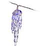 Solar Powered 10 Light Clear Icicle LED String Lights