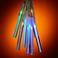 Solar Powered 10 Light Diffusion Rod LED String Lights