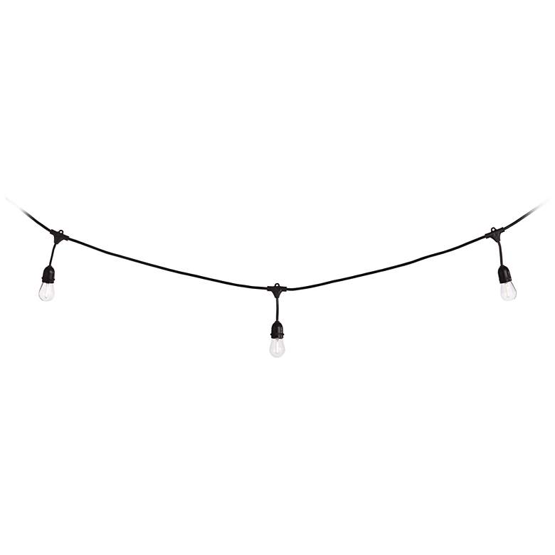 Solar Powered LED Outdoor 18-Foot String Lights with Panel more views