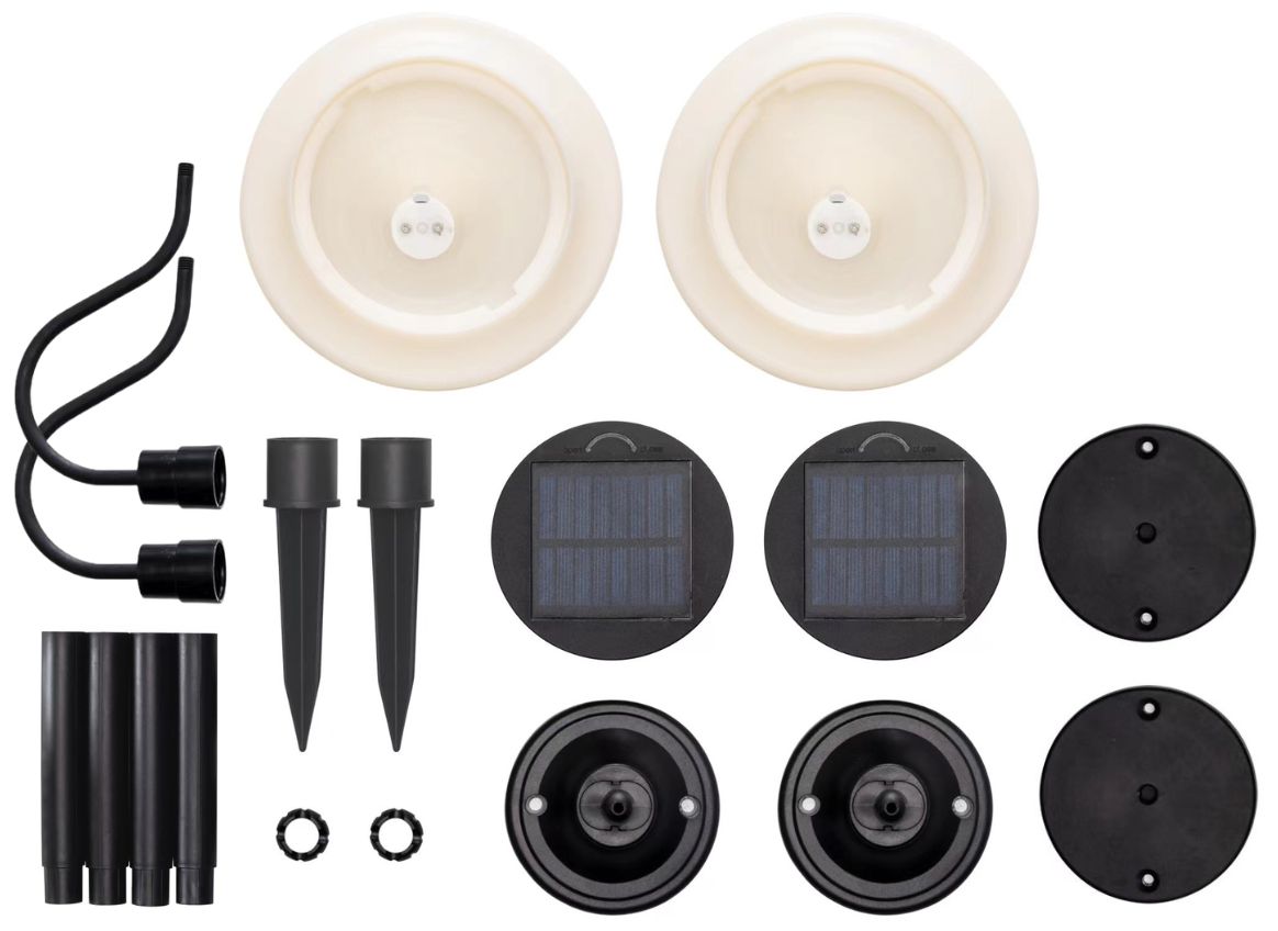 Image 3 Solar-Powered Martini Lamp Lights 2-Pack more views