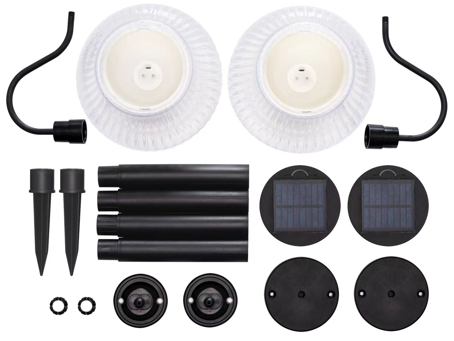 Image 2 Solar-Powered Scallop Lamp Lights more views