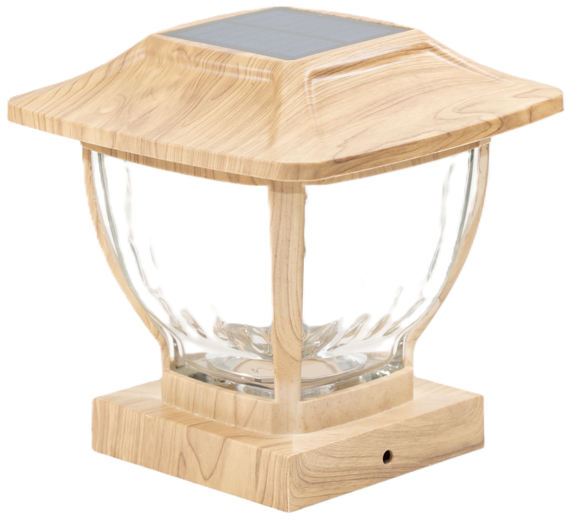 Image 3 Solar Wave Style - Post Cap & Deck Railing Lights, Oak Finish, Pack of 2 more views