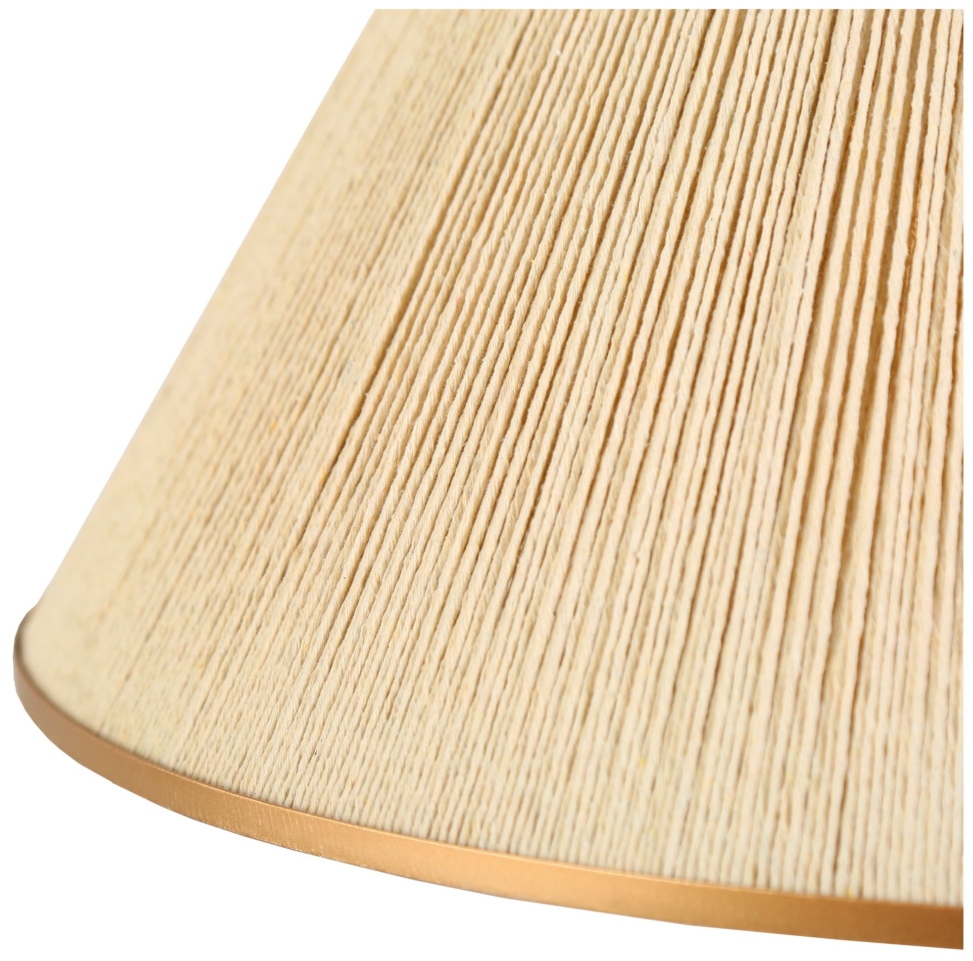 Image 4 Solara 20.5" Wide Beige Gold 1-Light Cotton Thread Chandelier more views