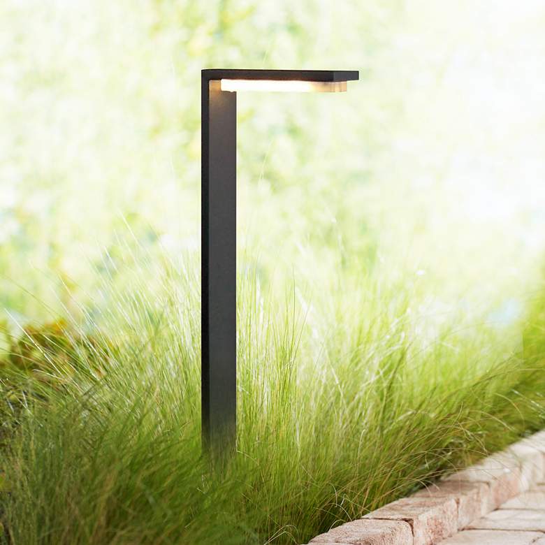 Image 1 Solara 21.5" High Black 12V LED Modern Landscape Path Light