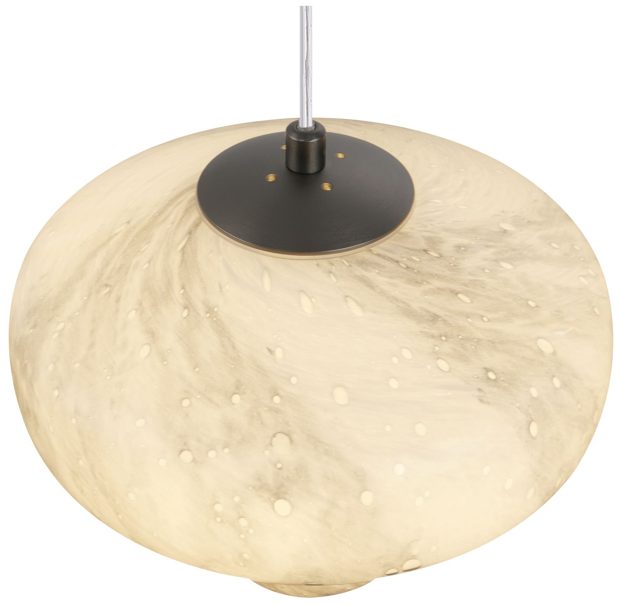 Image 4 Solara 25" Wide 7-Light Graphite LED Chandelier more views