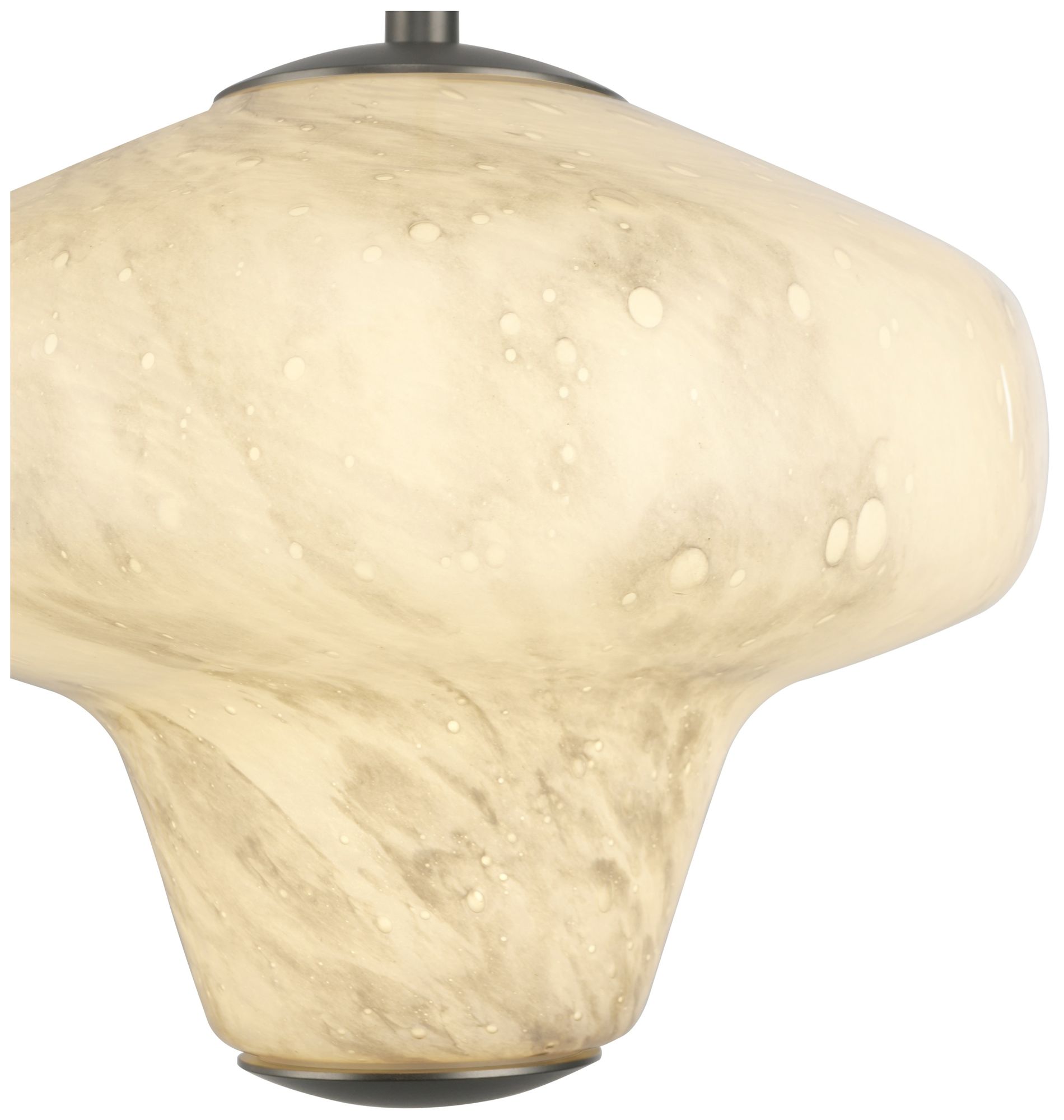 Image 5 Solara 25" Wide 7-Light Graphite LED Chandelier more views