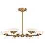 3_Solara 36" Wide Legacy Brass 6-Light LED Chandelier more views