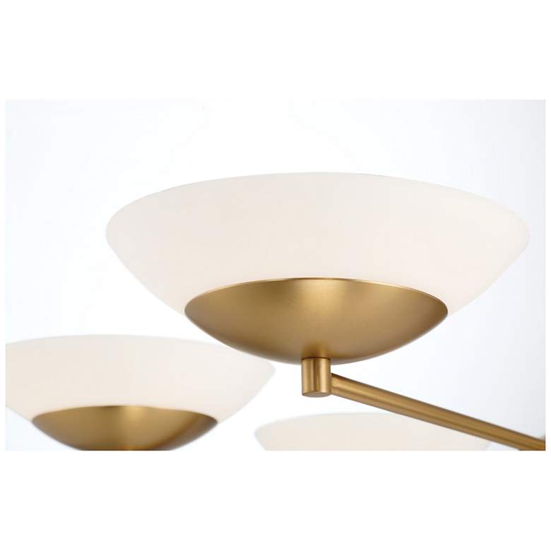 Image 5 Solara 36" Wide Legacy Brass 6-Light LED Chandelier more views