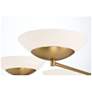 5_Solara 36" Wide Legacy Brass 6-Light LED Chandelier more views