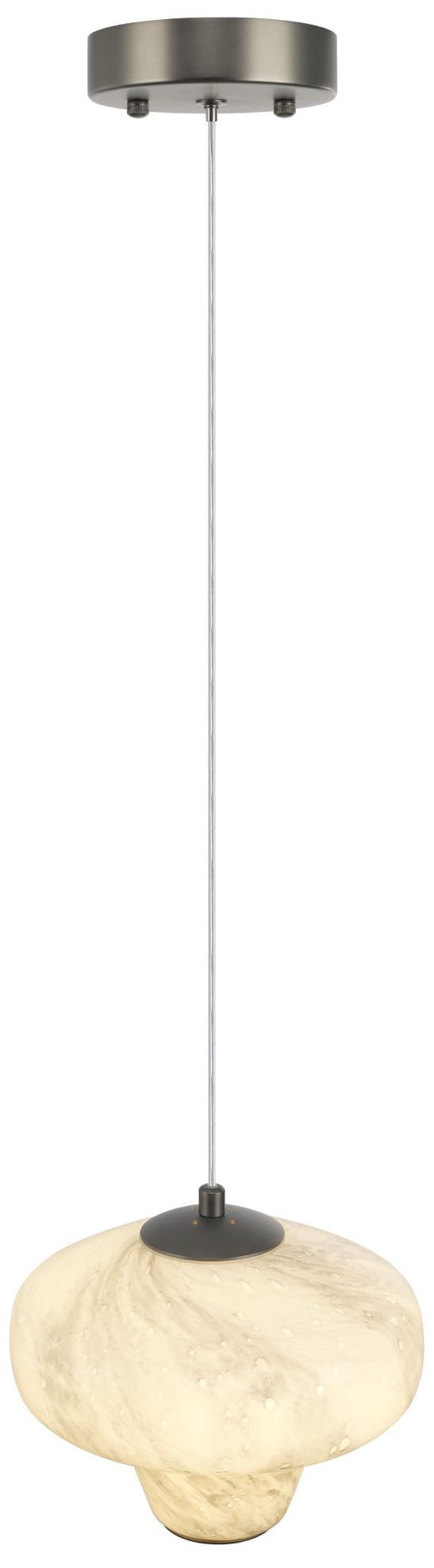 Image 3 Solara 7" Wide Graphite Pendant more views