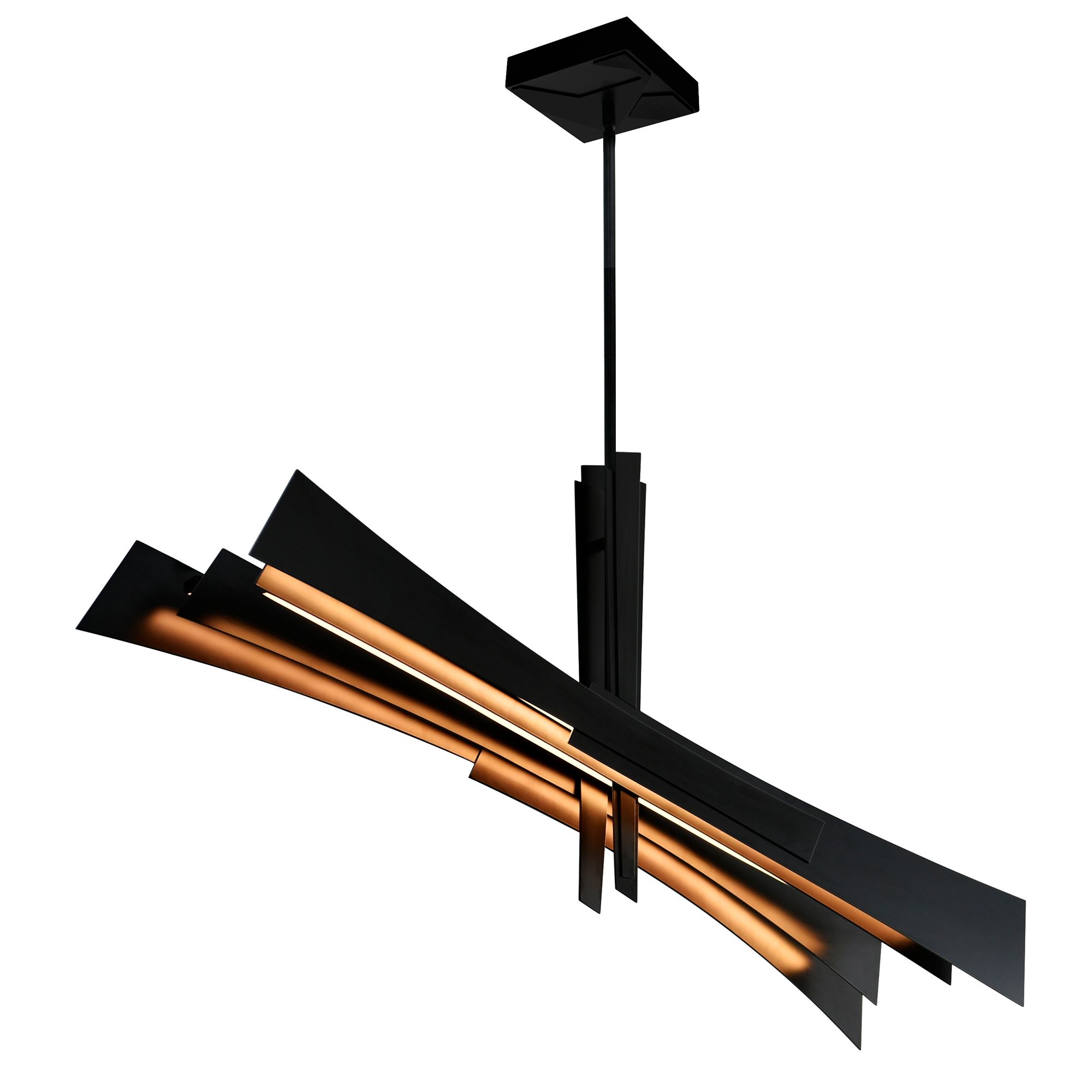 Image 2 Solara Integrated LED 50in Black Chandelier more views