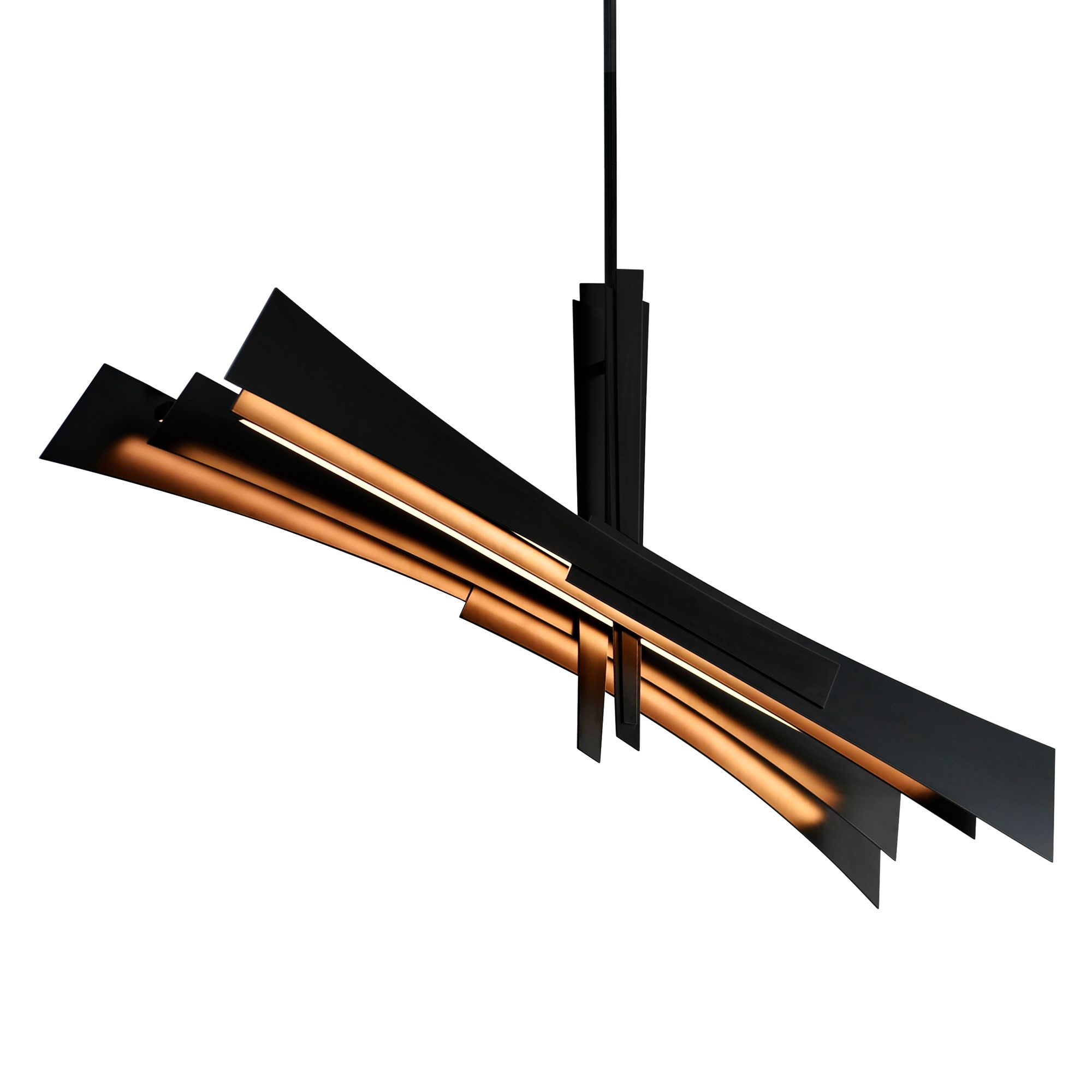 Image 3 Solara Integrated LED 50in Black Chandelier more views