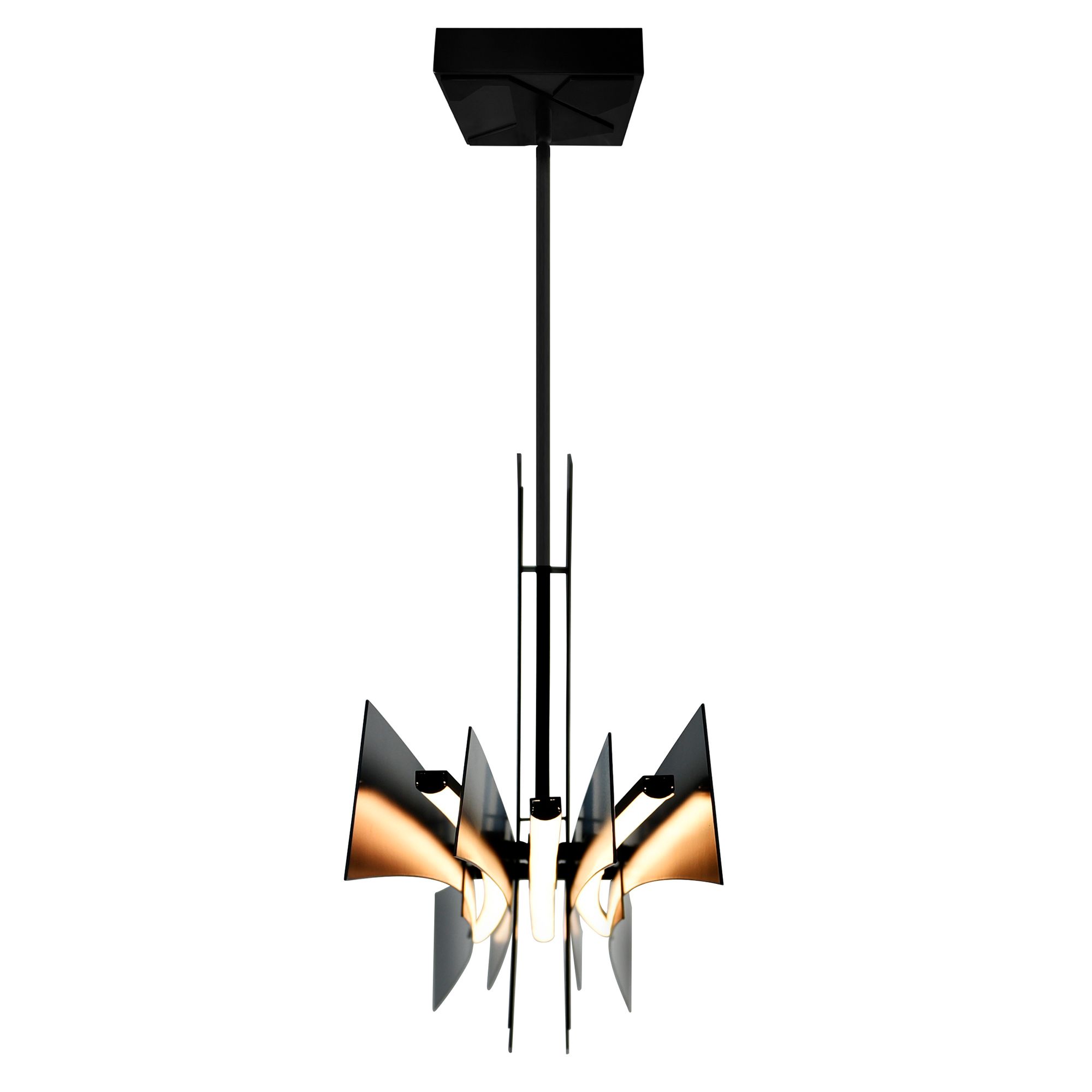 Image 4 Solara Integrated LED 50in Black Chandelier more views