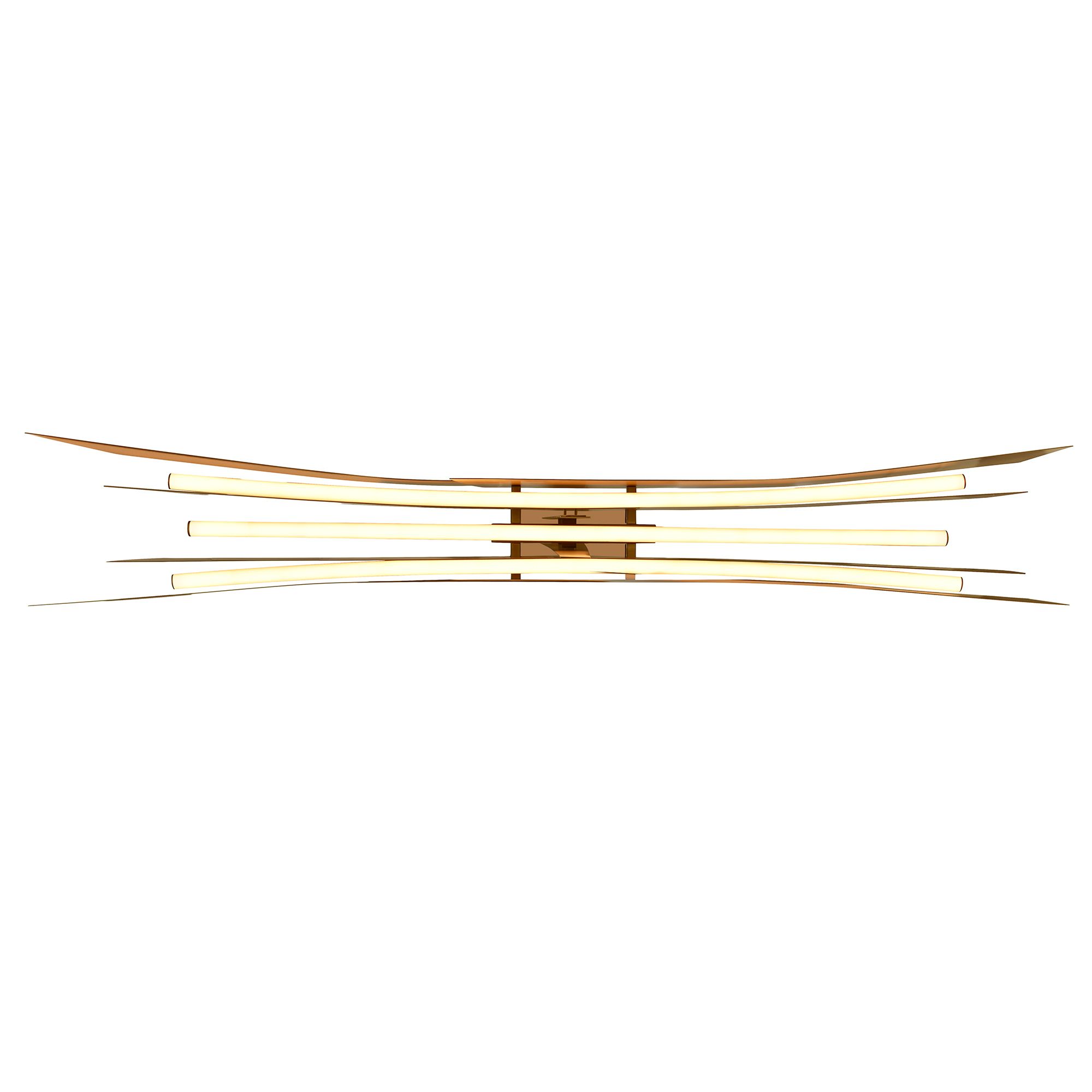 Image 5 Solara Integrated LED 50in Brass Chandelier more views