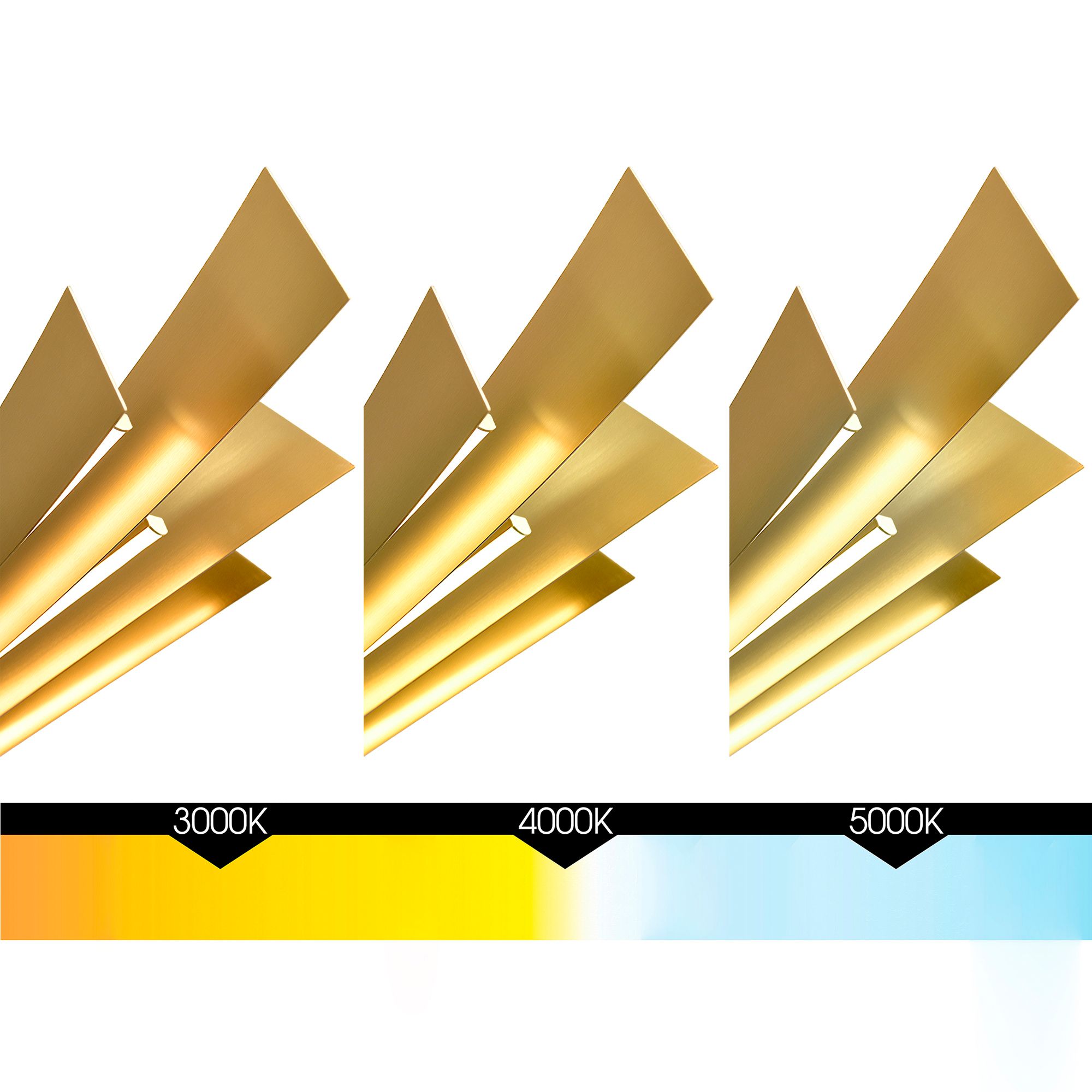 Solara Integrated LED 50in Brass Chandelier