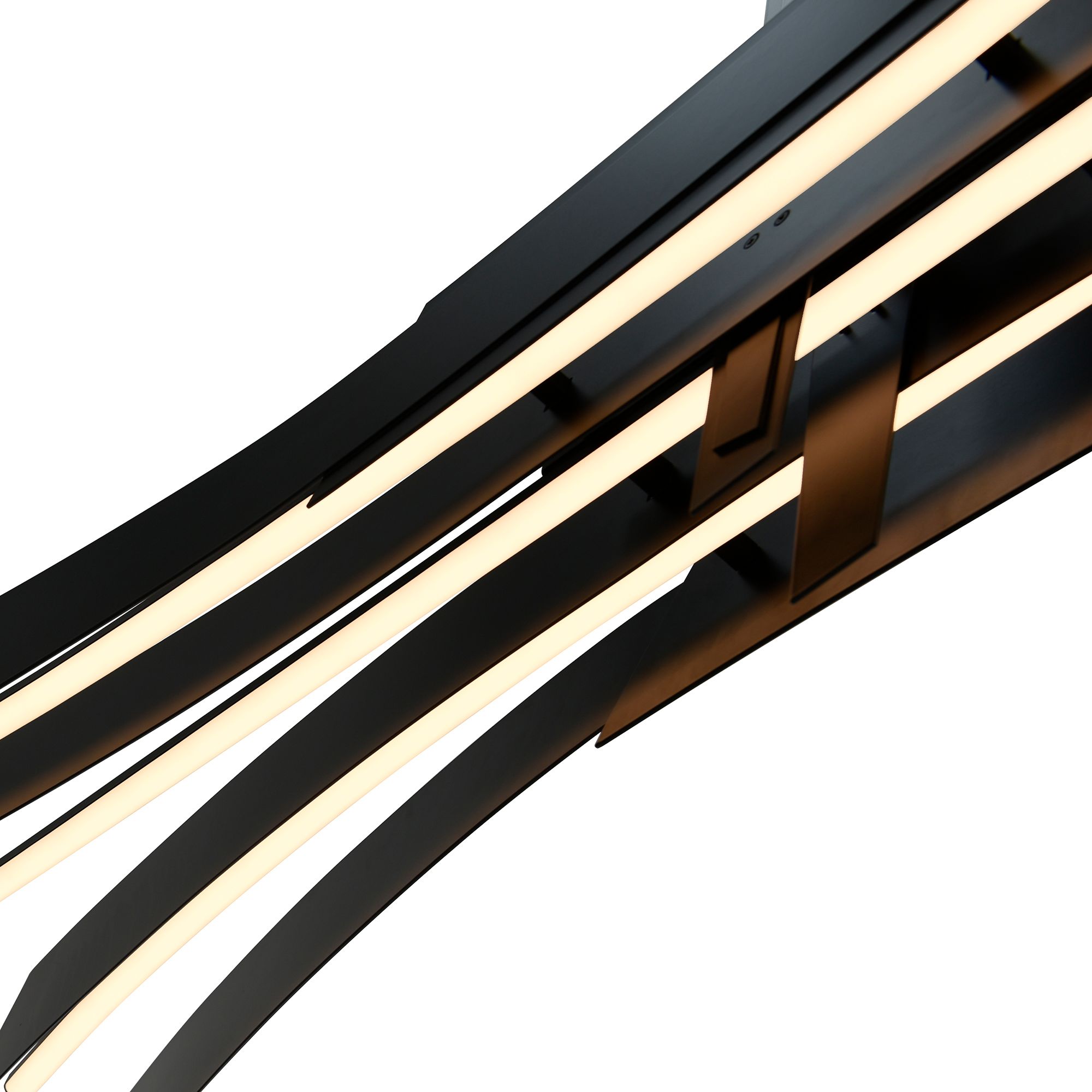 Image 6 Solara Integrated LED 72in Black Chandelier more views