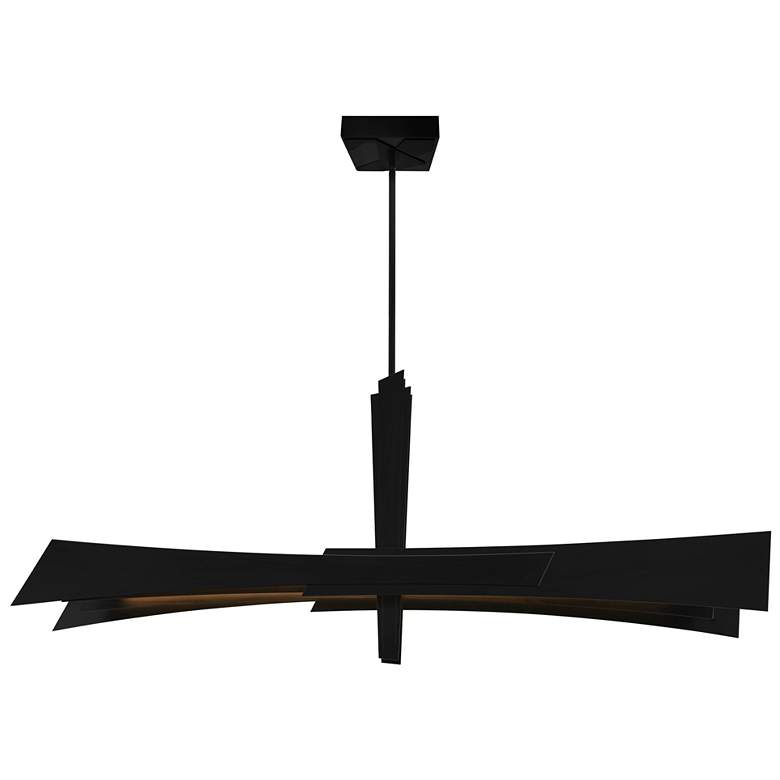 Image 1 Solara Integrated LED Black Chandelier