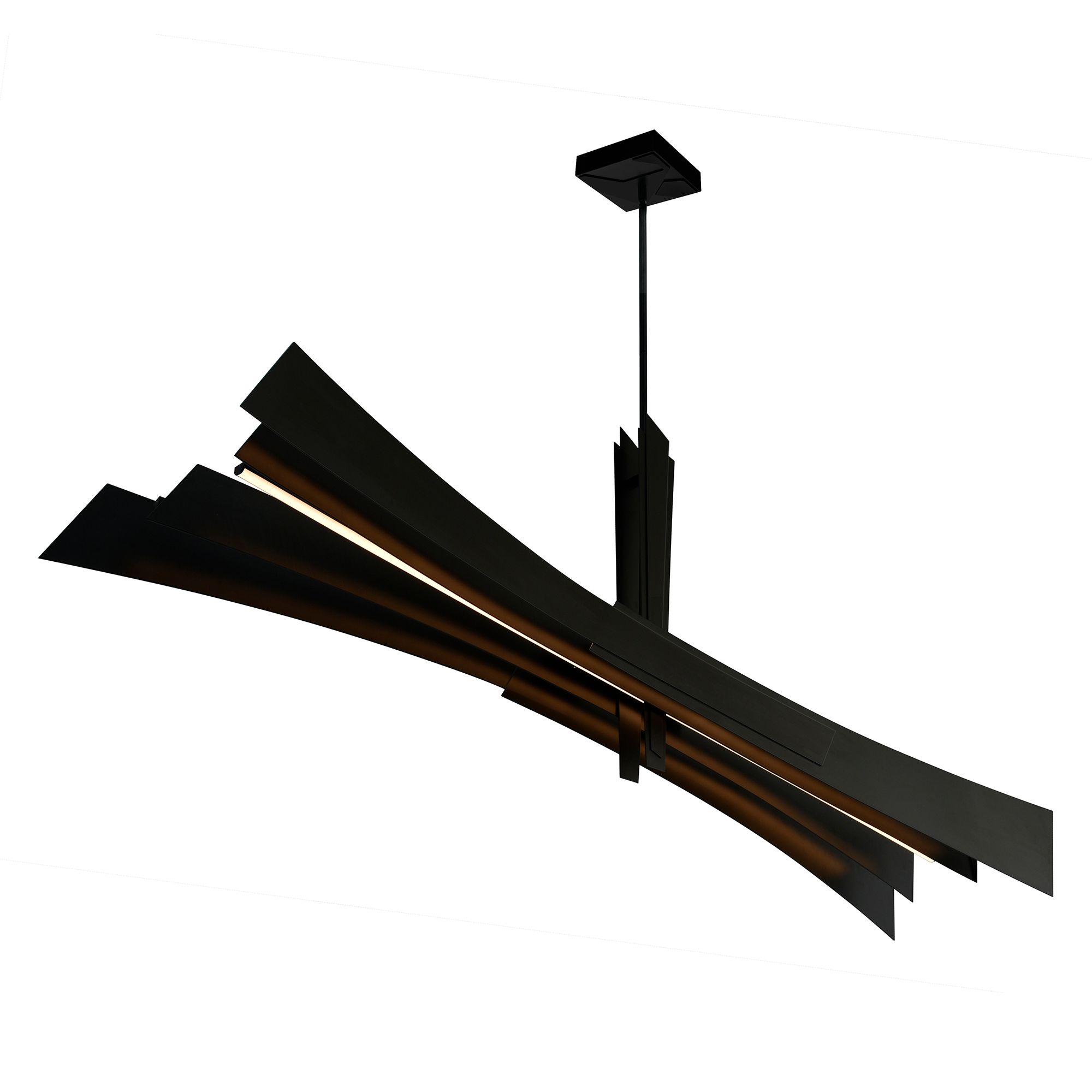 Image 2 Solara Integrated LED Black Chandelier more views