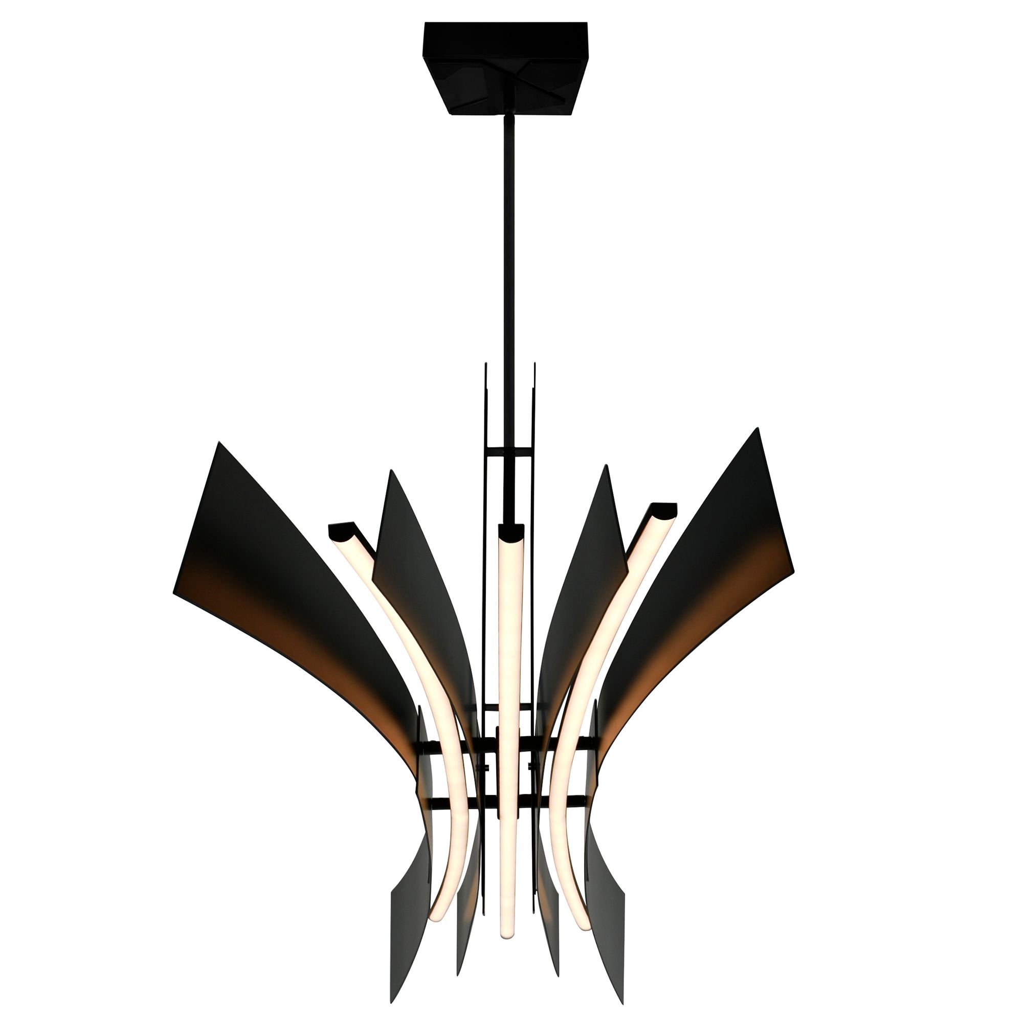Image 4 Solara Integrated LED Black Chandelier more views