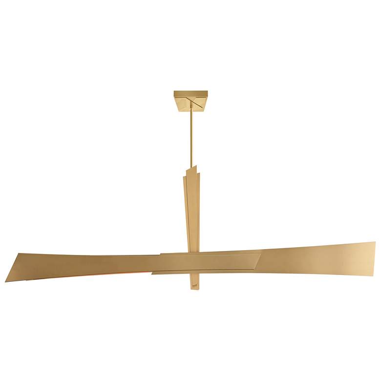Image 1 Solara Integrated LED Brass Chandelier