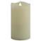 Solare 5" Ivory Wax 3-D Virtual Flame LED Candle