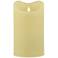 Solare 6 1/2" Ivory Melted Wax 3-D Virtual Flame LED Candle