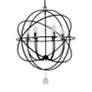 Thumbnail2 of Solaris 6 Light English Bronze Sphere Outdoor Chandelier more views