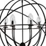 Thumbnail3 of Solaris 6 Light English Bronze Sphere Outdoor Chandelier more views