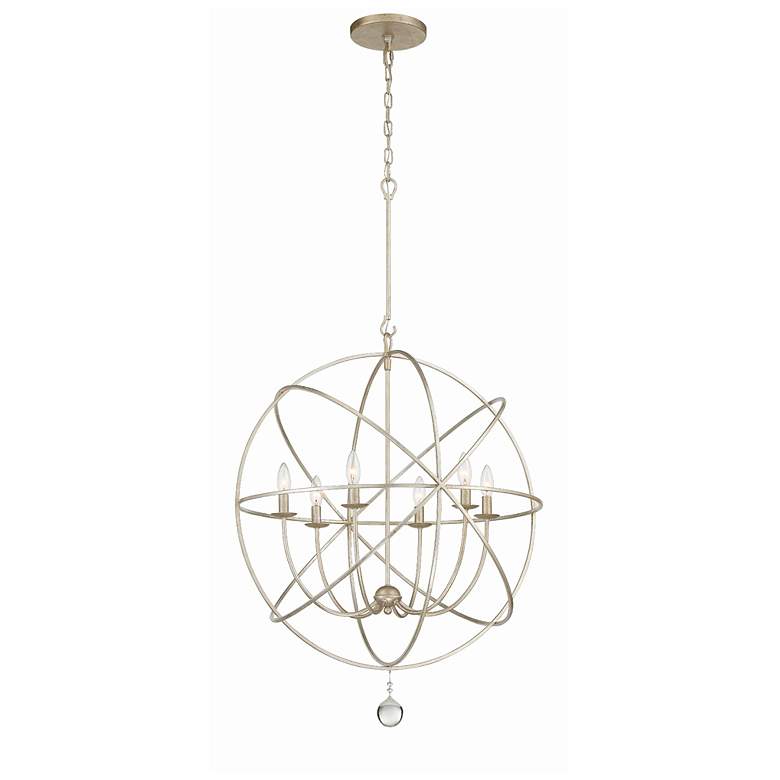 Image 2 Solaris Collection 28" Wide 6-Light Modern Orb Pendant Light